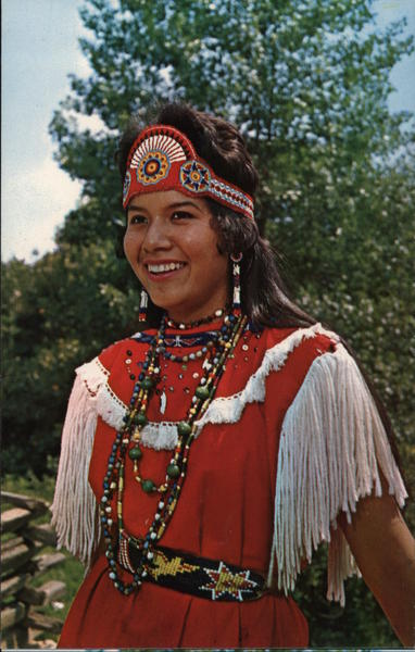 Ann Walkingstick-Cherokee Indian Girl-Cherokee Indian Reservation North Carolina