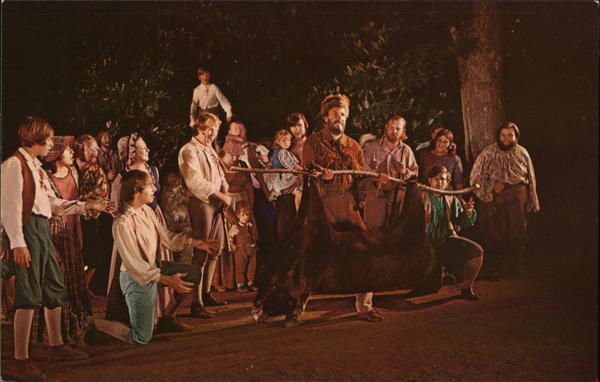 Daniel Boone Hoists a Bear North Carolina