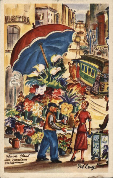 San Francisco Flower Stand California