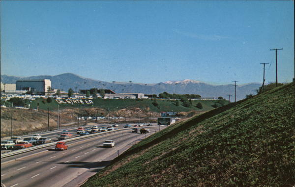 San Bernardino Freeway Looking East Los Angeles California