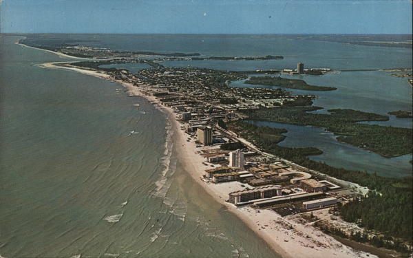 Air View of Beautiful Lido Key Sarasota Florida