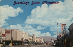 Greetings from Alhambra California Postcard Postcard Postcard