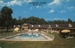 Magnolia Court and Grill Macon, GA Postcard Postcard Postcard