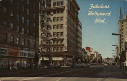 Hollywood Boulevard California Postcard Postcard Postcard