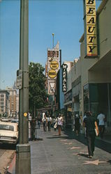 Hollywood Boulevard at Hudson Avenue California Postcard Postcard Postcard