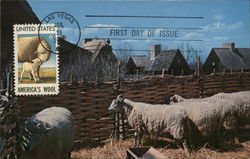 America's Wool, First Day of Issue Postcard