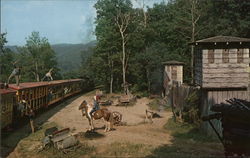 Tweetsie Railroad and Fort Boone Postcard