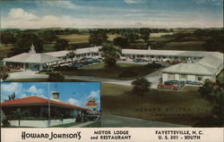 Howard Johnson's Motor Lodge & Restaurant Fayetteville, NC Postcard Postcard Postcard