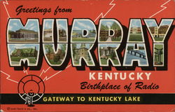 Greetings from Murray Kentucky Postcard