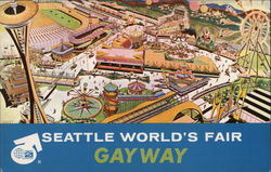 Gayway Amusement Zone Postcard