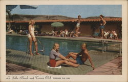 Turquoise Tile Pool Postcard