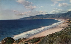 Pacific Coastline Malibu, CA Postcard Postcard Postcard