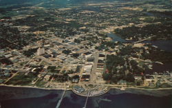 Aerial View of Downtown Panama City, FL Postcard Postcard Postcard