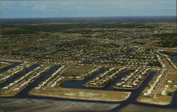 Aerial View of Town Port Charlotte, FL Postcard Postcard Postcard