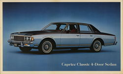 Chevrolet Caprice Classic 4-Door Sedan Cars Postcard Postcard Postcard
