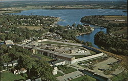 Maine State Prison with Georges River and Harbor Thomaston, ME Postcard Postcard Postcard