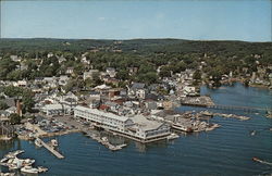 Fishermans Wharf Inn and the Waterfront Boothbay Harbor, ME Postcard Postcard Postcard