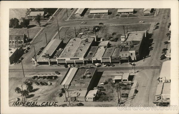 Aerial View of Town Imperial California