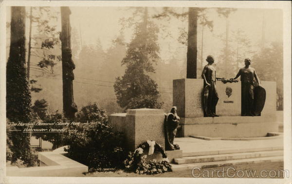 Harding Memorial in Stanley Park Vancouver BC Canada