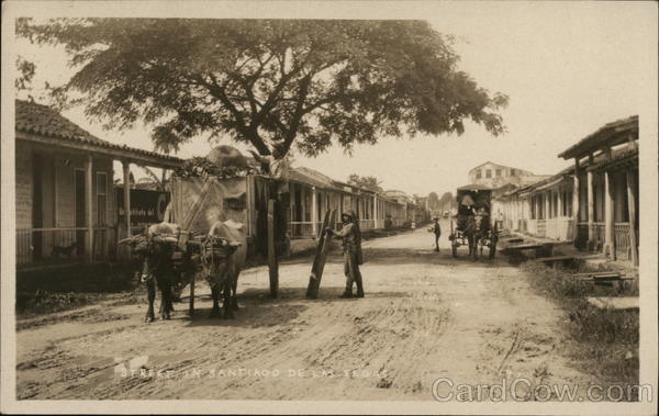 Street Scene, 1905 Santiago de Las Vegas Cuba C. J. Potter