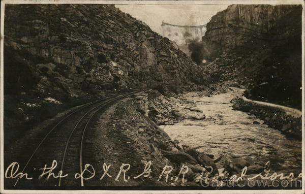 On the D & RG Railroad Royal Gorge Colorado Railroad (Scenic)