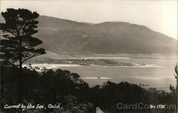 View of Town and Coast Carmel-by-the-Sea California