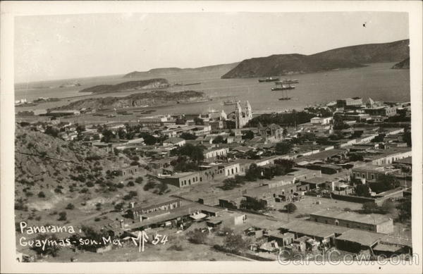 Aerial View of Town Guaymas Mexico