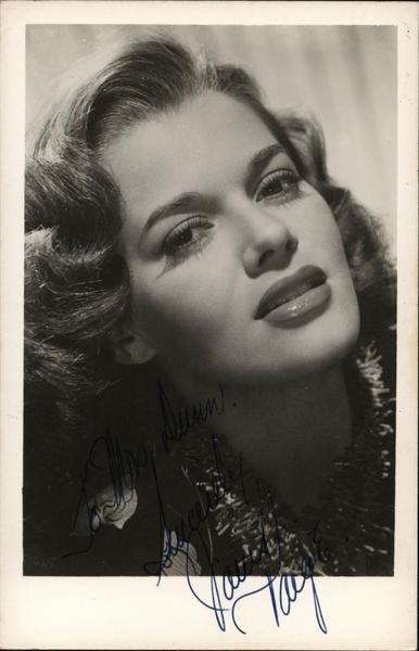 Janis Paige, Hand Signed Actresses