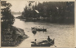 Camp Champlain, Hazen Island Malletts Bay, VT Postcard Postcard Postcard