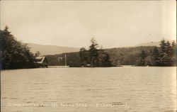 Islands Looking Towards Adams Camp North Lovell, ME Postcard Postcard Postcard