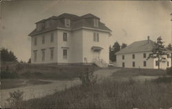 Town Hall and Masonic Hall Postcard