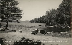 Long Lake from Public Landing Belgrade Lakes, ME Postcard Postcard Postcard