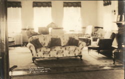 Odd Fellows Home - Living Room Auburn, ME Postcard Postcard Postcard