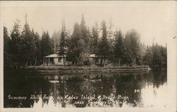 Summer White House on Cedar Island, Brule River Superior, WI Postcard Postcard Postcard