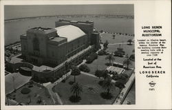 Long Beach Municipal Auditorium Postcard