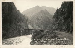 Black Canyon, Gunnison River Sapinero, CO Postcard Postcard Postcard