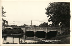 A. W. Wright Memorial Bridge Alma, MI Postcard Postcard Postcard