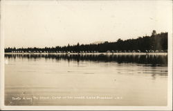 Tents Along the Shore, Camp of the Woods Lake Pleasant, NY Postcard Postcard Postcard