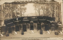 B.E. Pudney's (Sidney) Piano and Phonograph Exhibit Postcard
