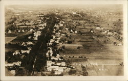 Aerial View of City Postcard