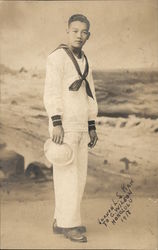 Asian US Navy Sailor: Vernon L. S. Kam Postcard
