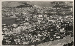 View over City Wellington, New Zealand Postcard Postcard Postcard