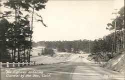 The Highway Entering Carmel-By-The-Sea, CA Postcard Postcard Postcard