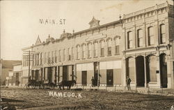 Main Street Wamego, KS Postcard Postcard Postcard