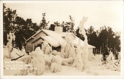 Winter Along Lake Superior Shore in Beautiful Keweenaw Postcard