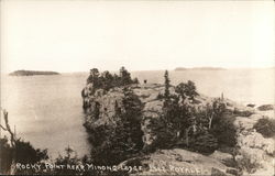 Rocky Point Near Minong Lodge Postcard