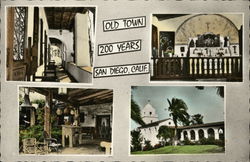 Old Town 200 Years San Diego, CA Postcard Postcard Postcard