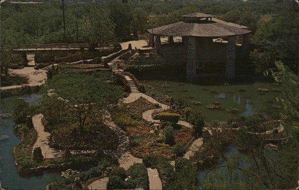 Chinese Sunken Garden in Breckenridge Park San Antonio Texas