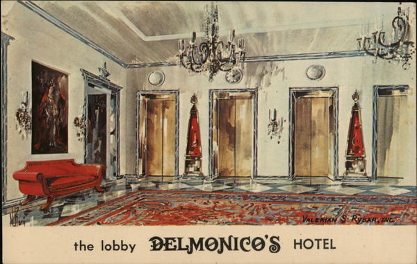 The Lobby, Delmonico's Hotel New York