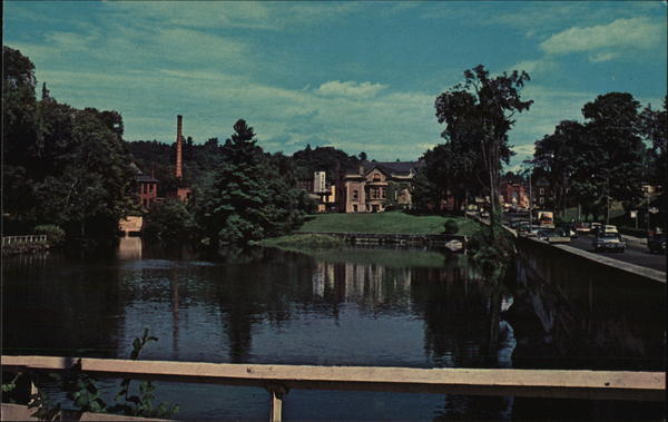 Mill Pond and Park Franklin New Hampshire